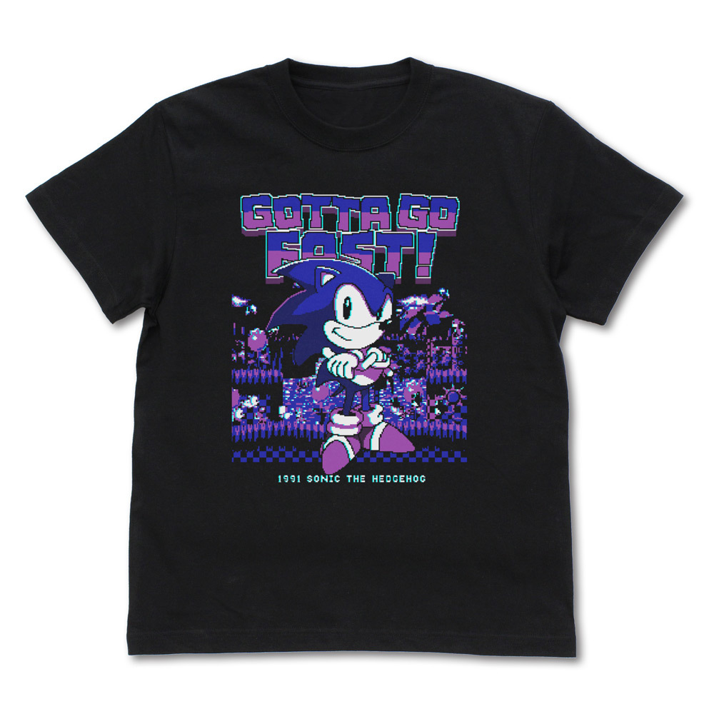 ﾚﾄﾛﾌｭｰﾁｬｰ ｿﾆｯｸ Tｼｬﾂ/BLACK COSPA 100526