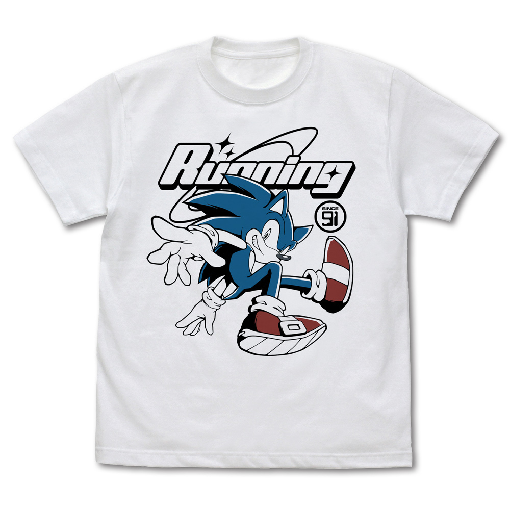 ｿﾆｯｸ ｽﾋﾟｰﾄﾞｽﾀｰ Tｼｬﾂ/WHITE COSPA 100526