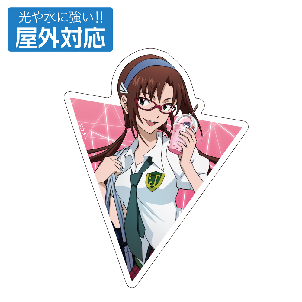 描き下ろし 真希波･ﾏﾘ･ｲﾗｽﾄﾘｱｽ 屋外対応ｽﾃｯｶｰ 制服Ver. COSPA 100526