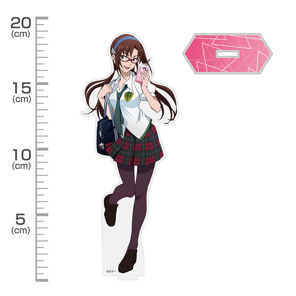 描き下ろし 真希波･ﾏﾘ･ｲﾗｽﾄﾘｱｽ ｱｸﾘﾙｽﾀﾝﾄﾞ(大) 制服Ver. COSPA 100526