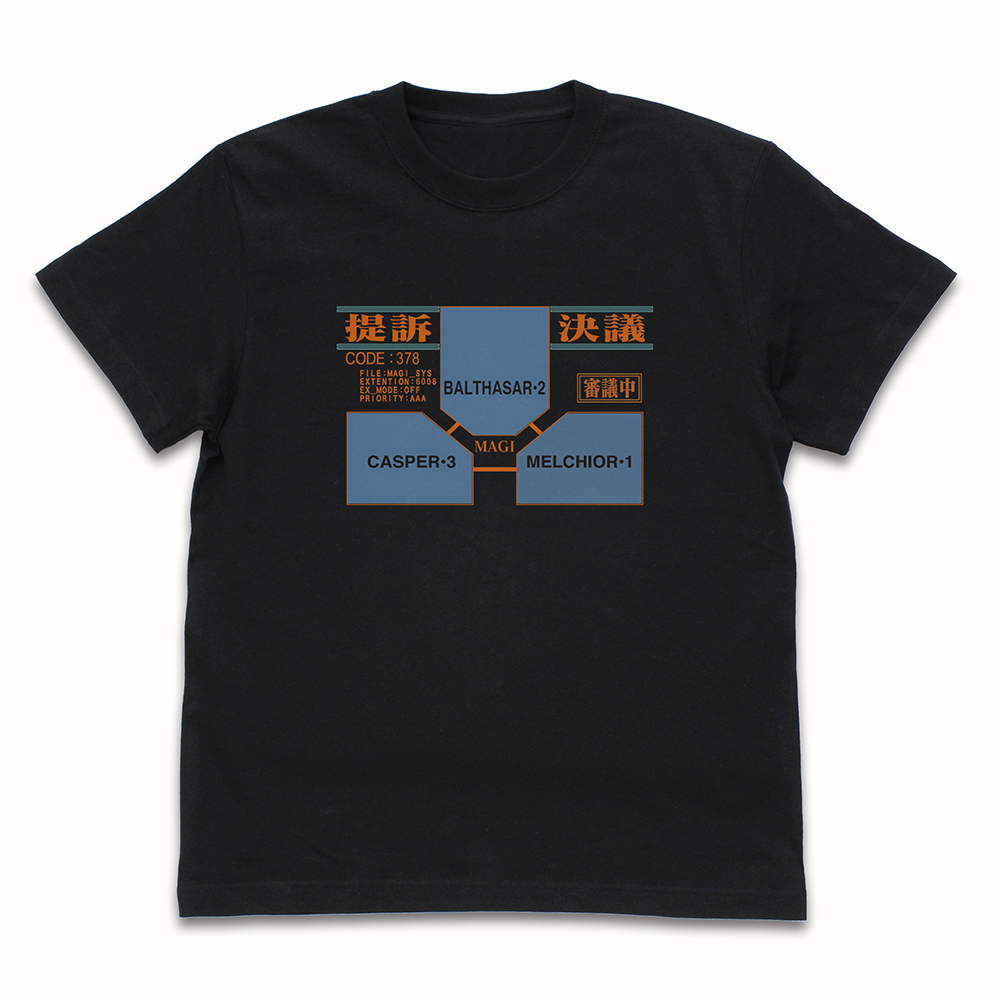 『新世紀ｴｳﾞｧﾝｹﾞﾘｵﾝ』MAGIｼｽﾃﾑ Tｼｬﾂ/BLACK COSPA 100526