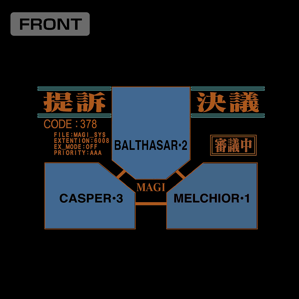 『新世紀ｴｳﾞｧﾝｹﾞﾘｵﾝ』MAGIｼｽﾃﾑ Tｼｬﾂ/BLACK COSPA 100526