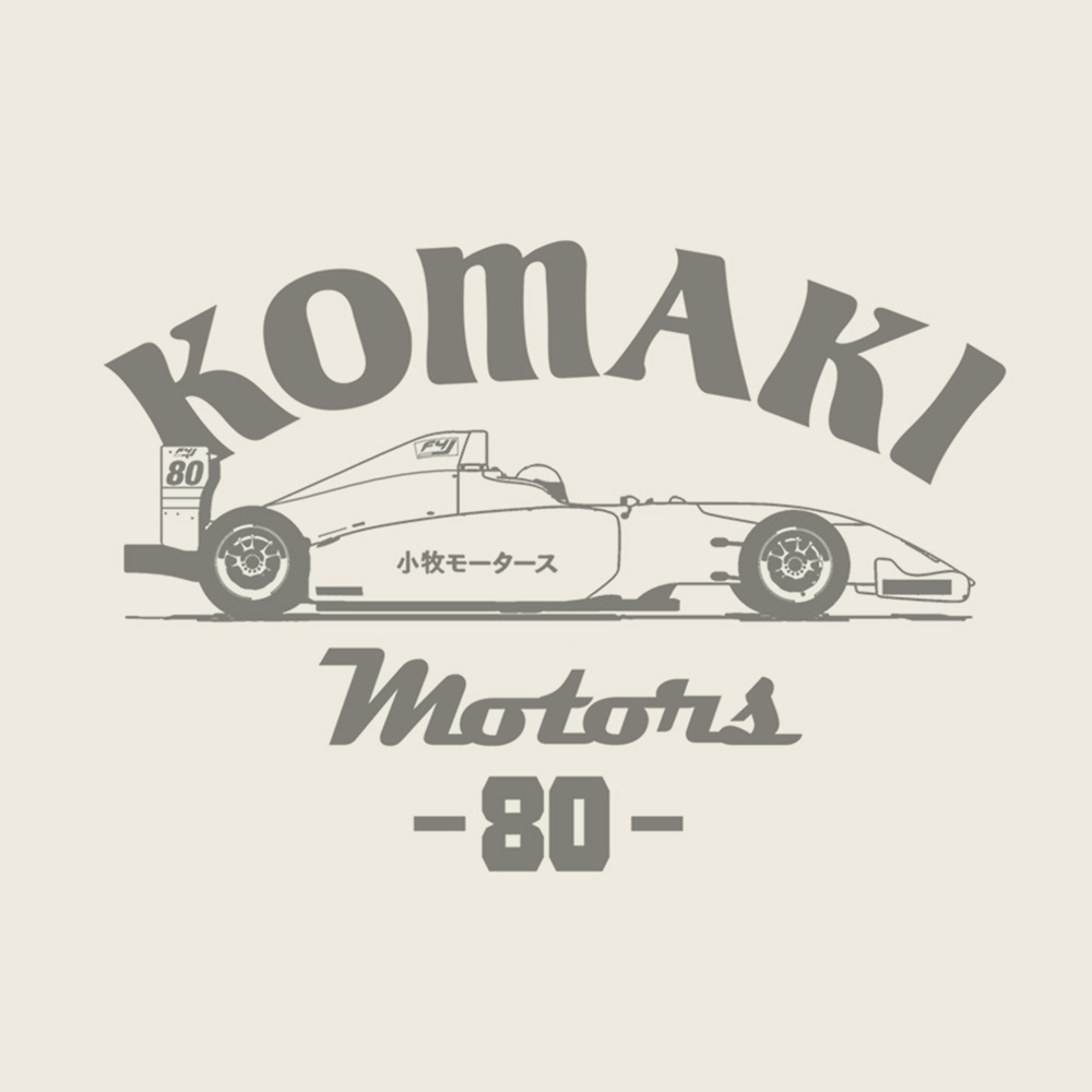 小牧ﾓｰﾀｰｽ F4ﾏｼﾝ Tｼｬﾂ/VANILLA WHITE COSPA 100526