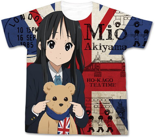 映画｢けいおん!｣秋山澪ﾌﾙｸﾞﾗﾌｨｯｸTｼｬﾂ/WHITE COSPA 100526