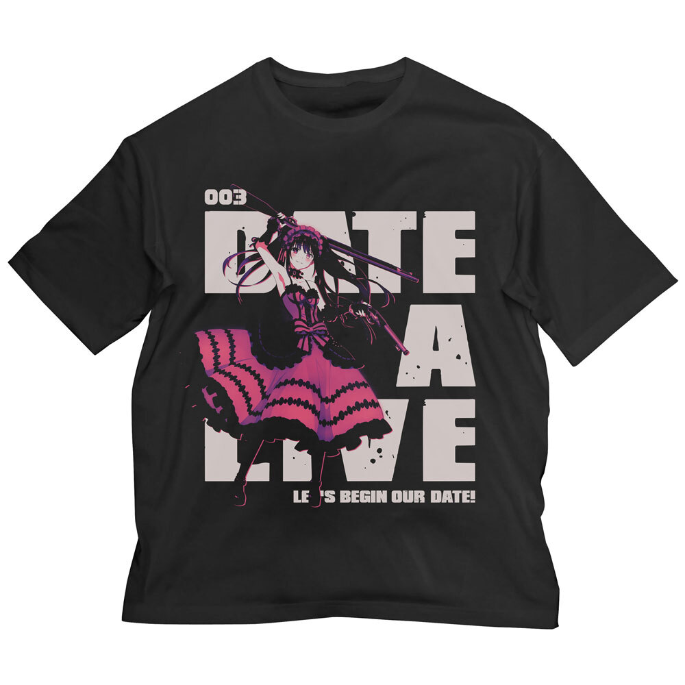 時崎狂三 ﾋﾞｯｸﾞｼﾙｴｯﾄTｼｬﾂ/BLACK COSPA 100526