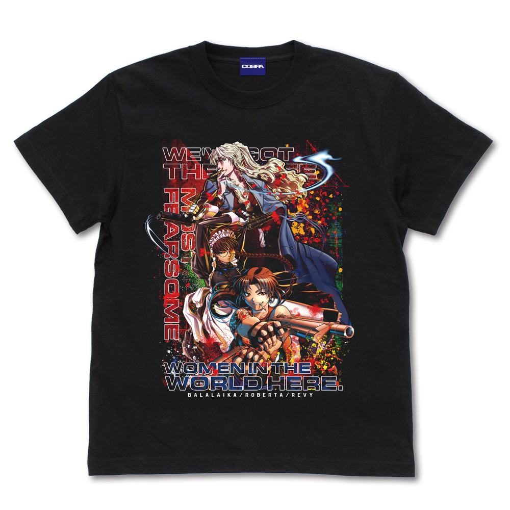 地球で一番おっかない女の上位三人のﾌﾙｶﾗｰTｼｬﾂ/BLACK COSPA 100526