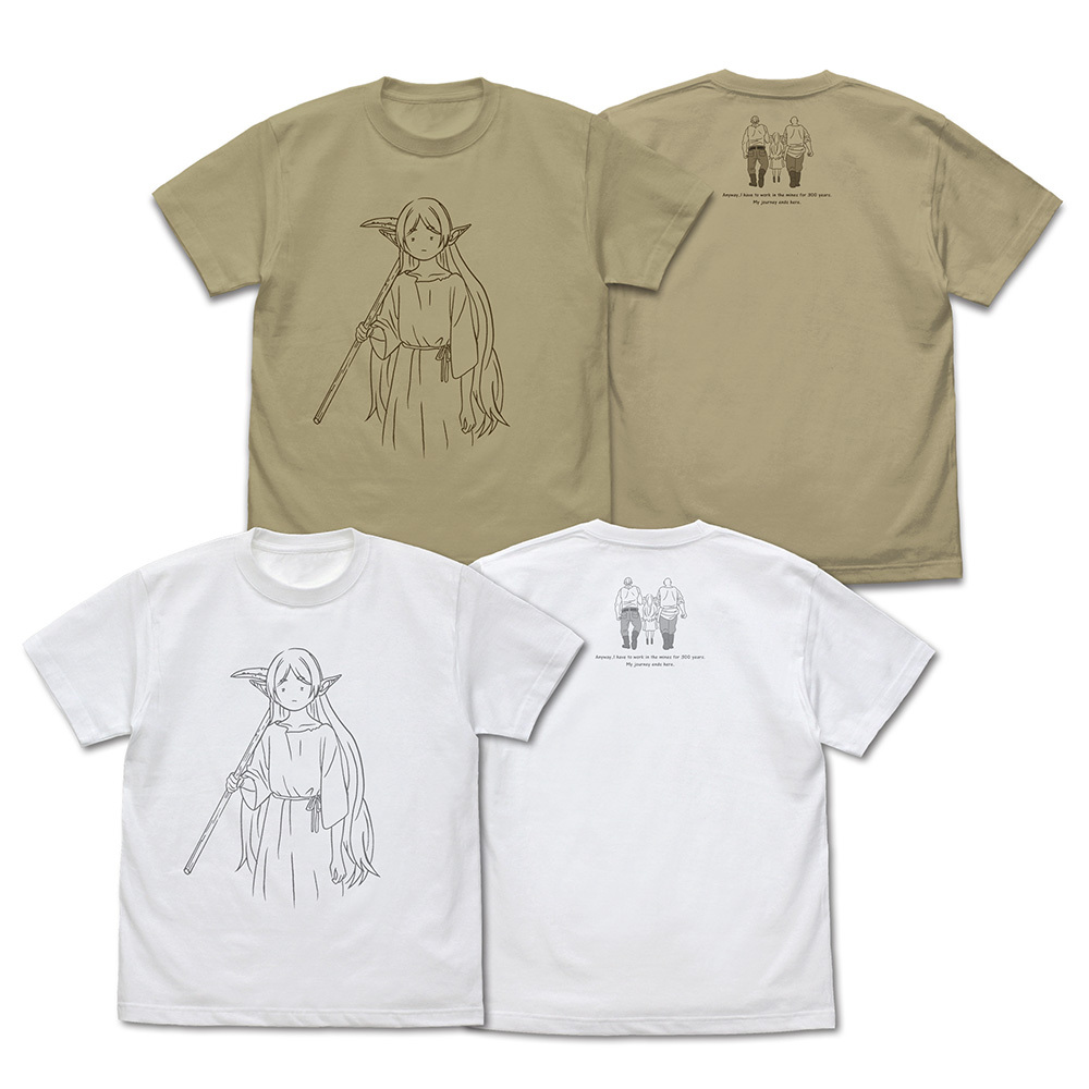 ﾌﾘｰﾚﾝ ｢鉱山で300年働くことになっちゃった｣ Tｼｬﾂ/WHITE COSPA 100526