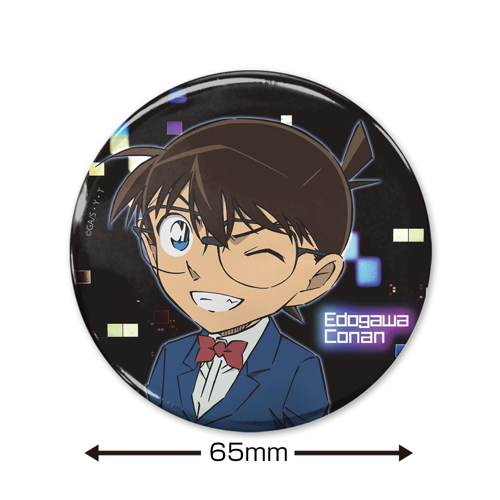 江戸川ｺﾅﾝ 65mm缶ﾊﾞｯｼﾞ ｳｲﾝｸVer. COSPA 100526