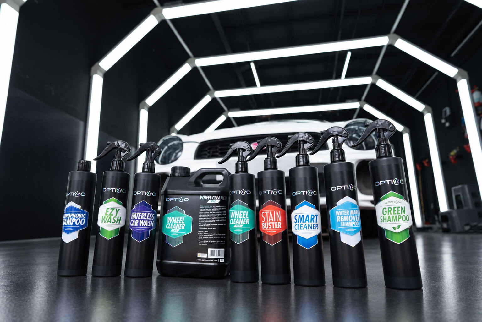 Optimo car wash and detailing products