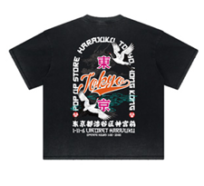 2nd Closet “TOKYO HARAJUKU” LAFORET POP UP T-SHIRT - BLACK | SS26-TE46