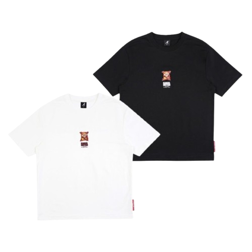 【官網限定】KANGOL 立體零食 趣味短袖 662510211白00-黑20