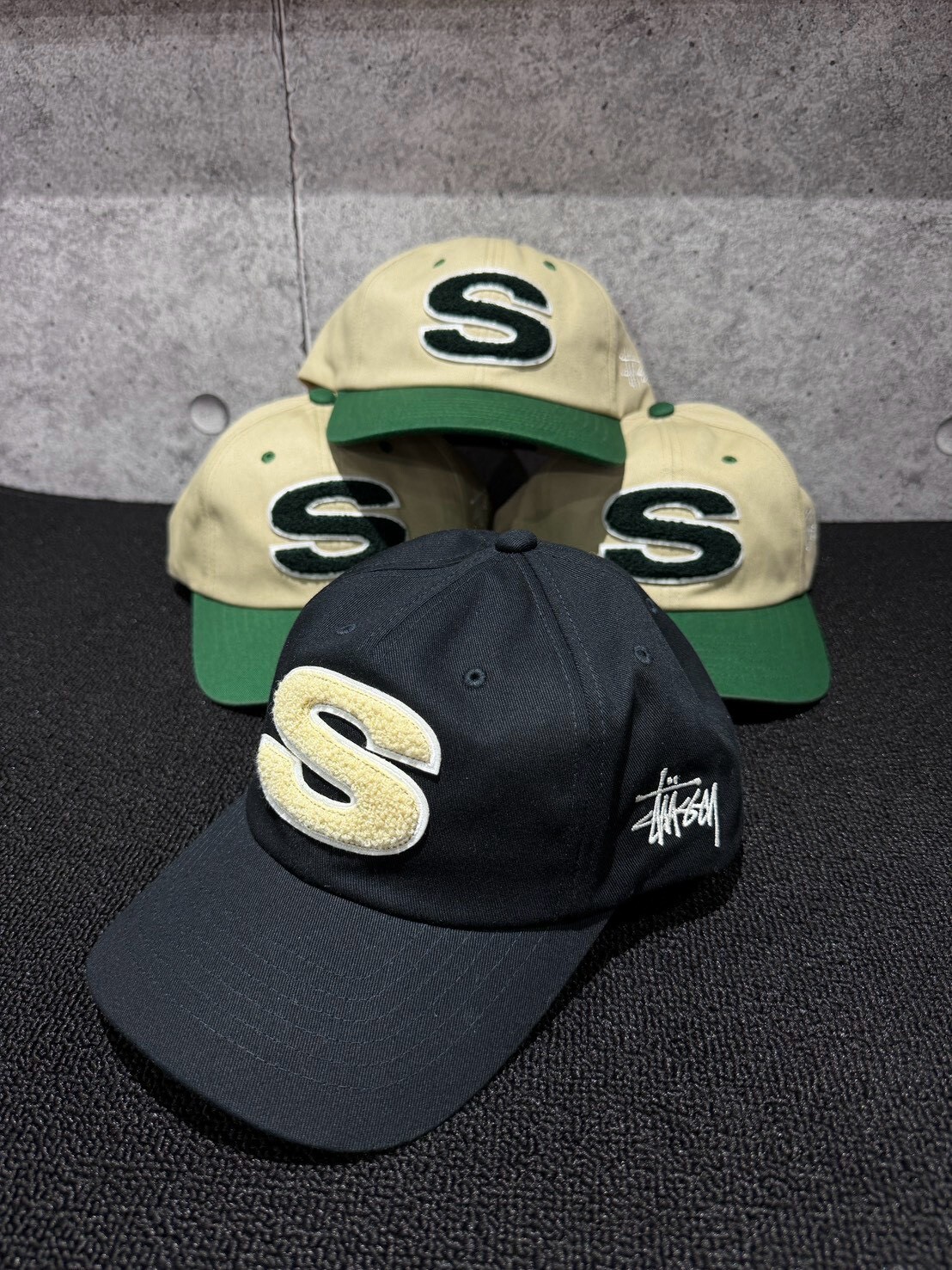 Travis Scott同款 STUSSY 毛巾繡 S Logo 棒球帽 CHENILLE S LOW PRO CAP