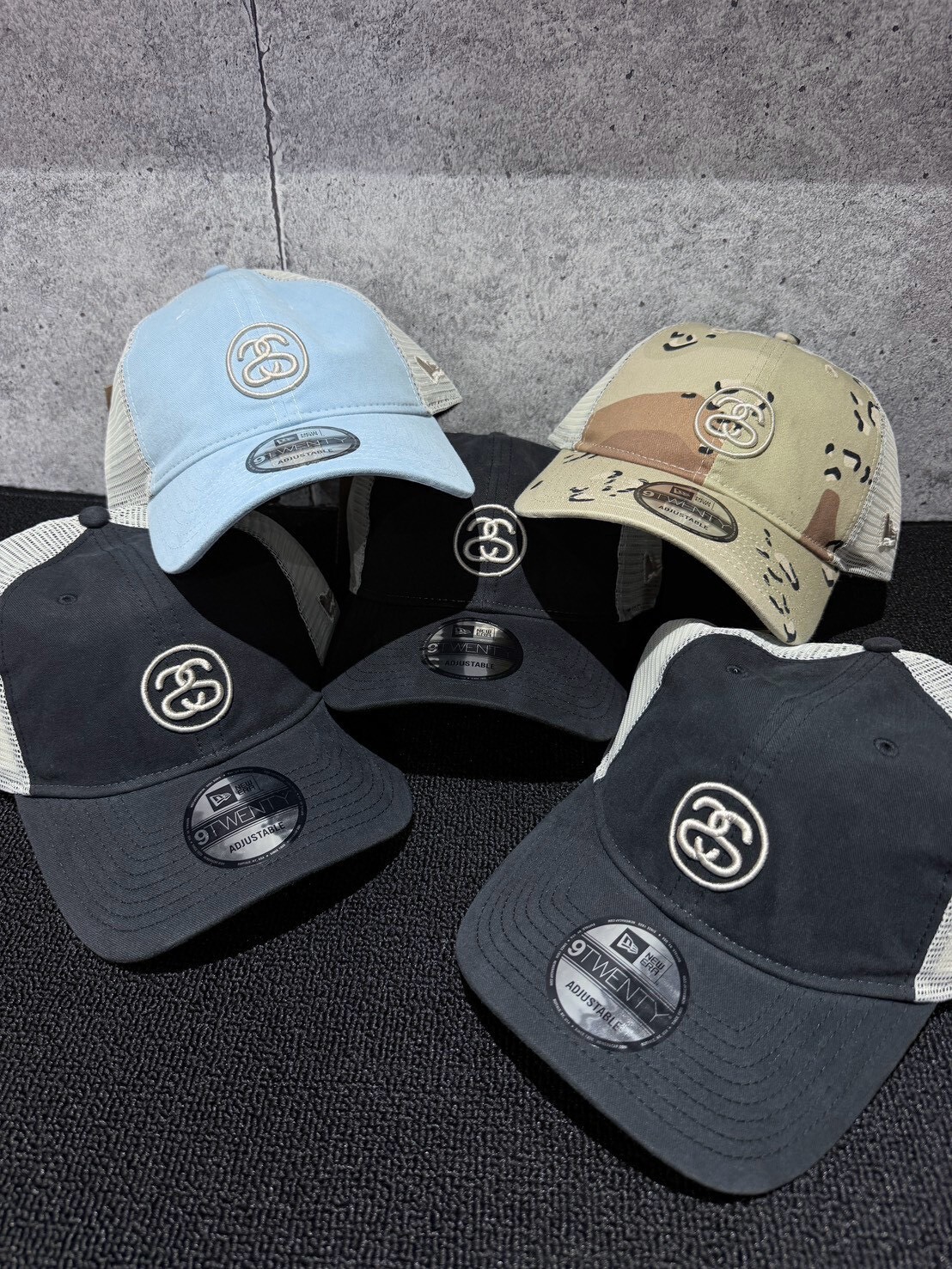 STUSSY 限定新款 雙S Logo 卡車帽 網帽