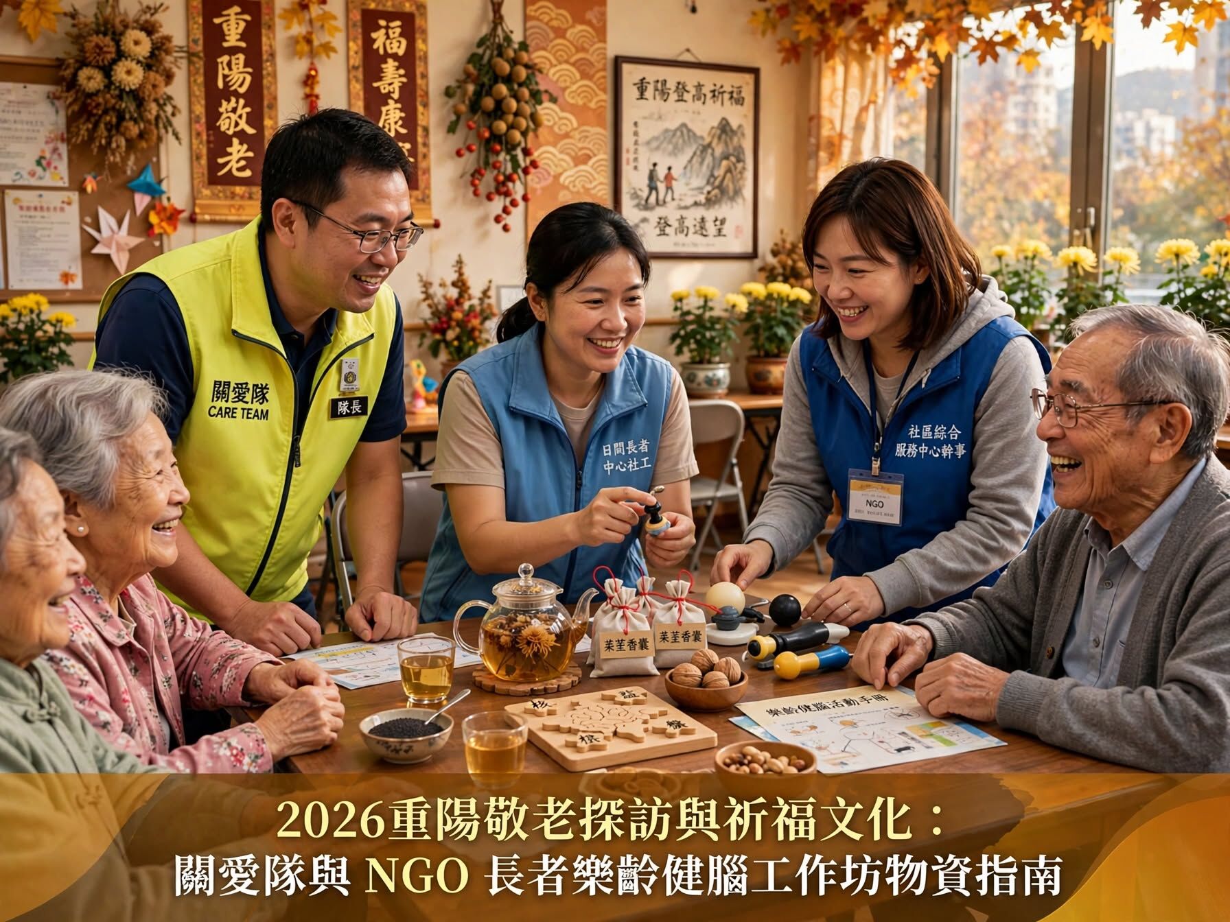 關愛隊重陽節敬老探訪與長者手作工作坊指南 - 2026 NGO 社區中心採購 - 加油文具