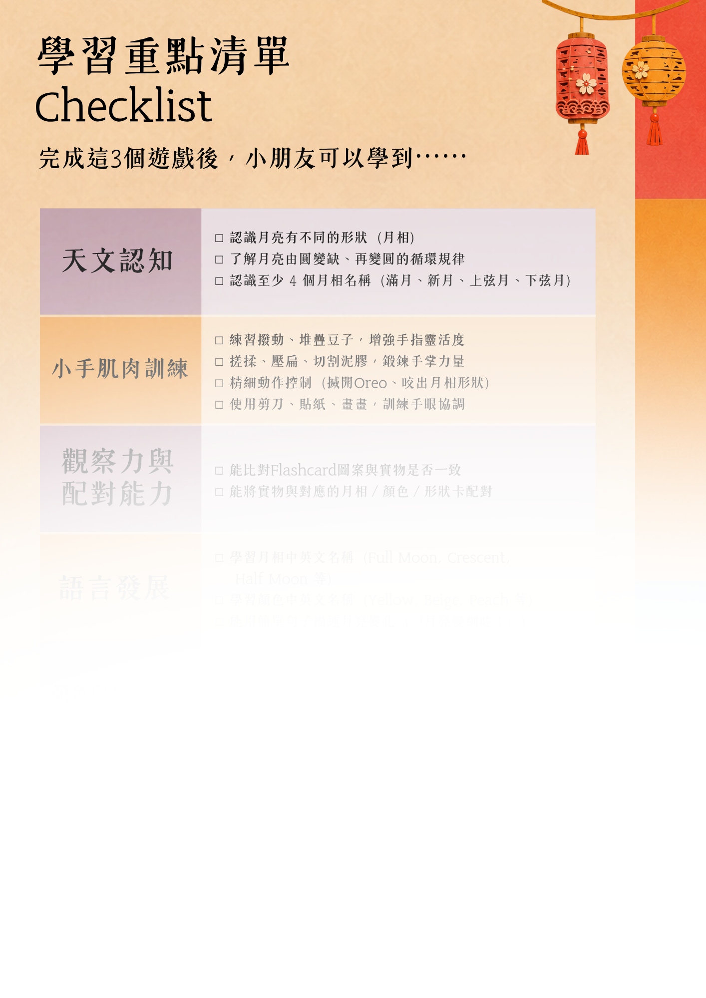 🌕 1-4歲幼兒👧🏻 中秋主題「玩學賞月」早教指南 (電子版)