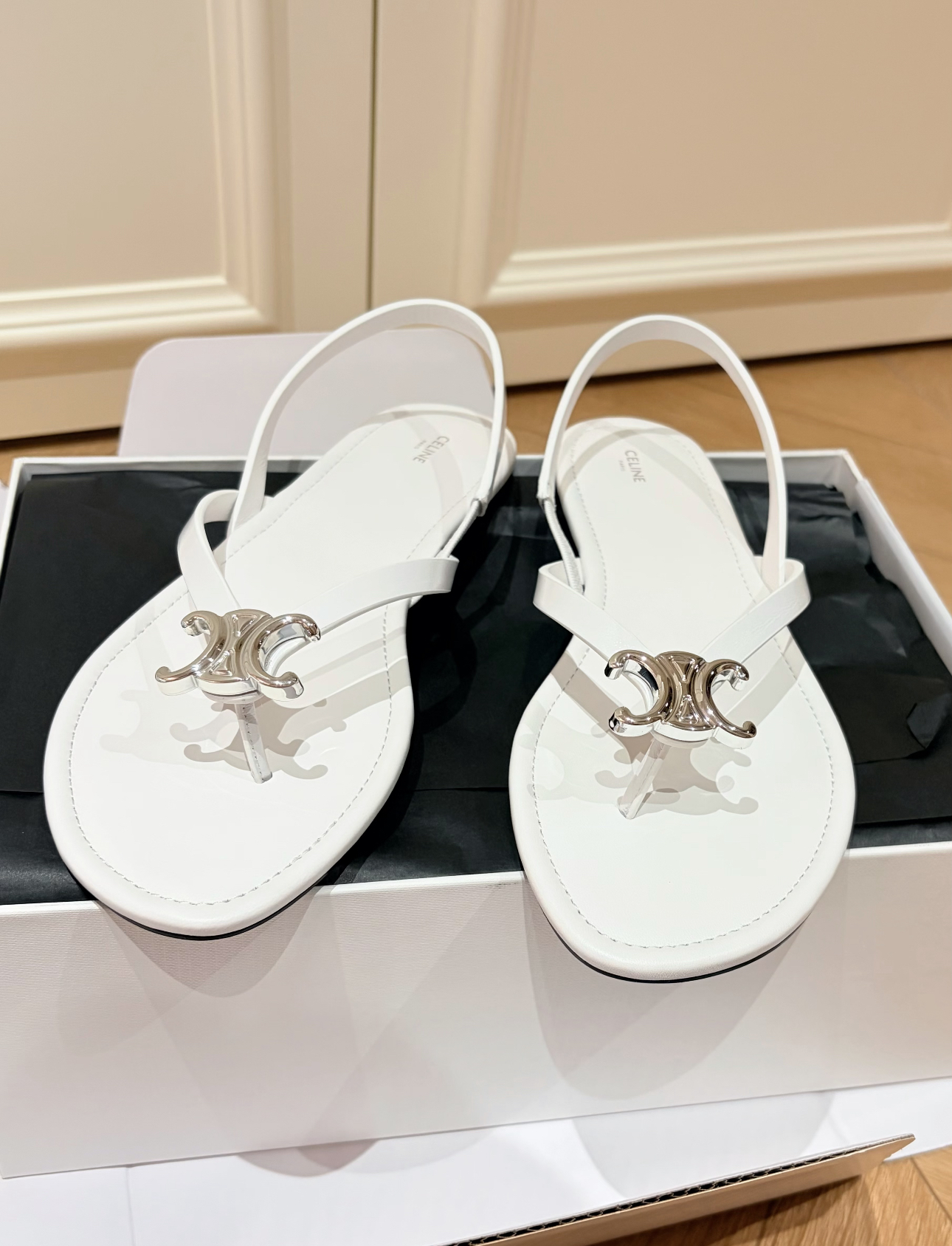 【2色入】Celine Biki Sandal Slippers 凱旋門扣拖鞋