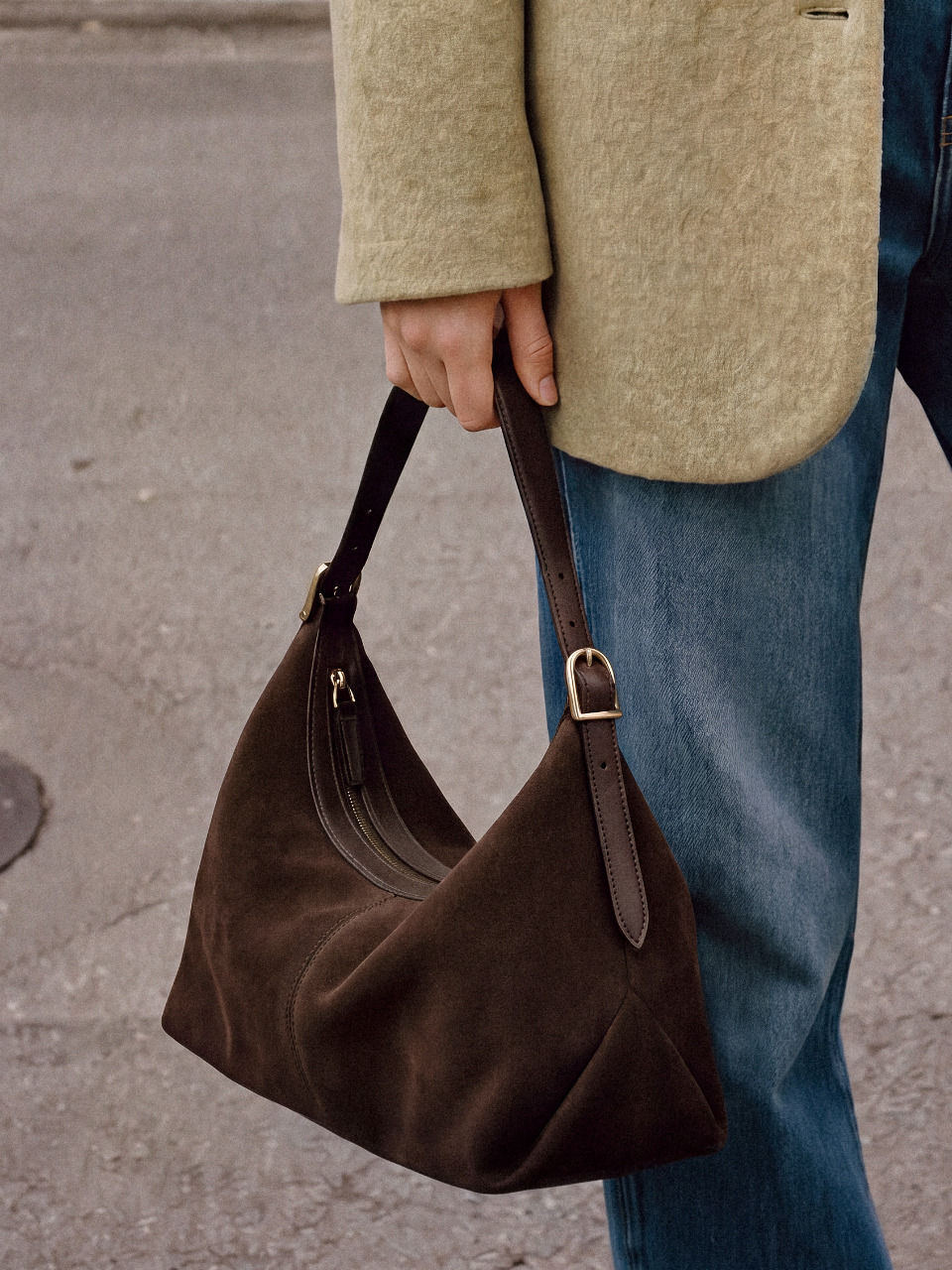 FOLNUA BATEAU BAG SUEDE
