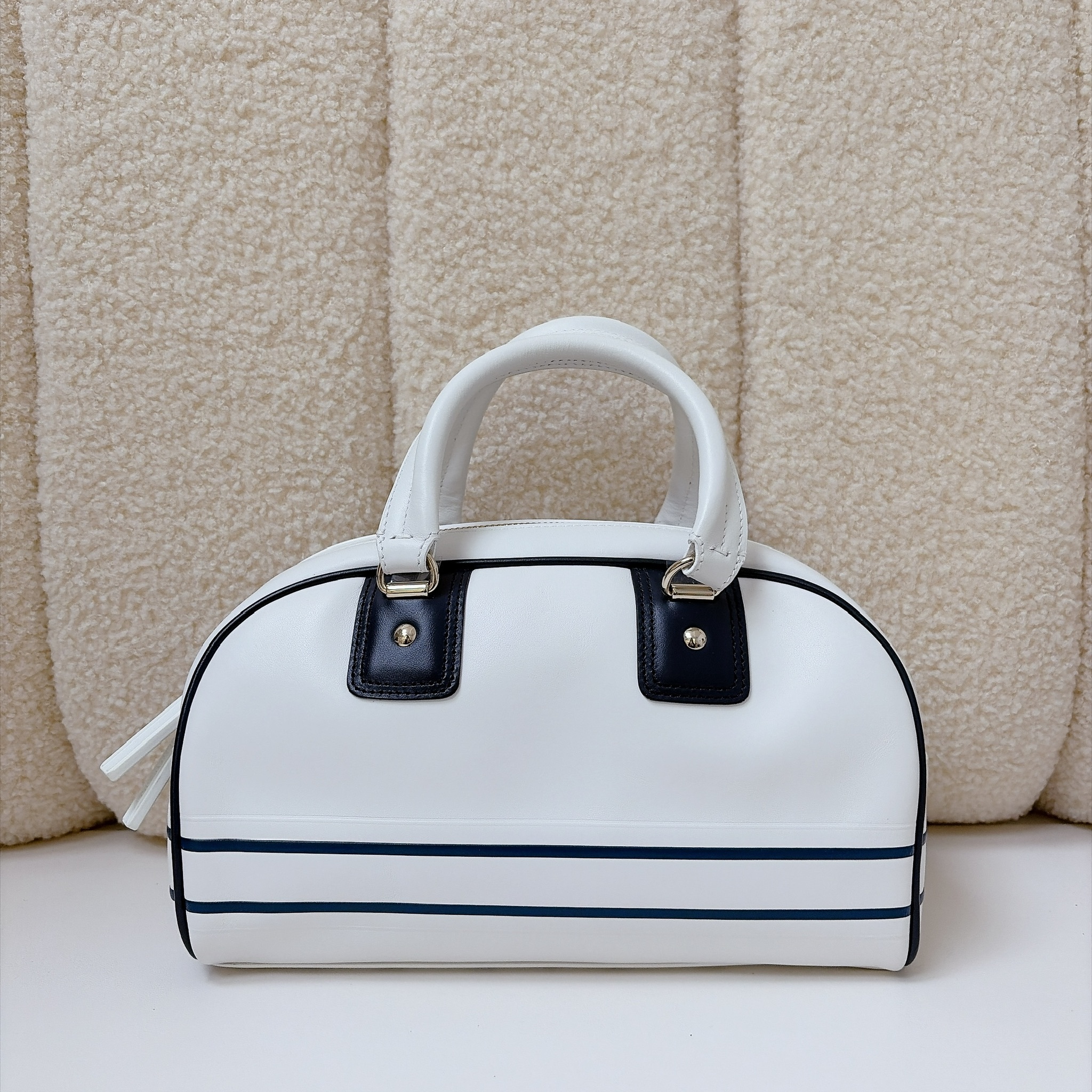 Dior vibe bowling bag - White / GHW