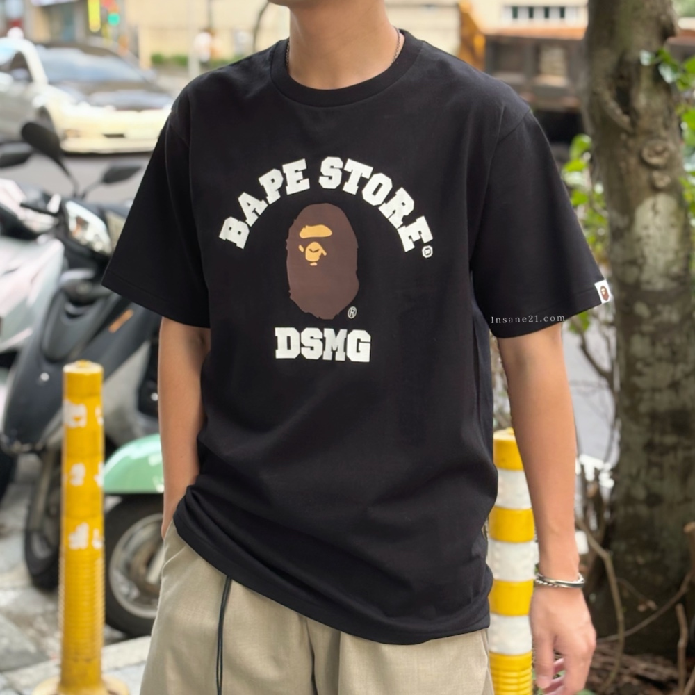 A BATHING APE 胸前LOGO 門市限定 'BAPE STORE DSMG' 短袖