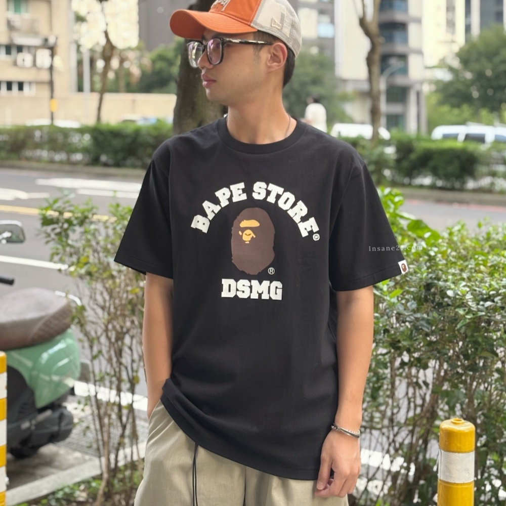 A BATHING APE 胸前LOGO 門市限定 'BAPE STORE DSMG' 短袖