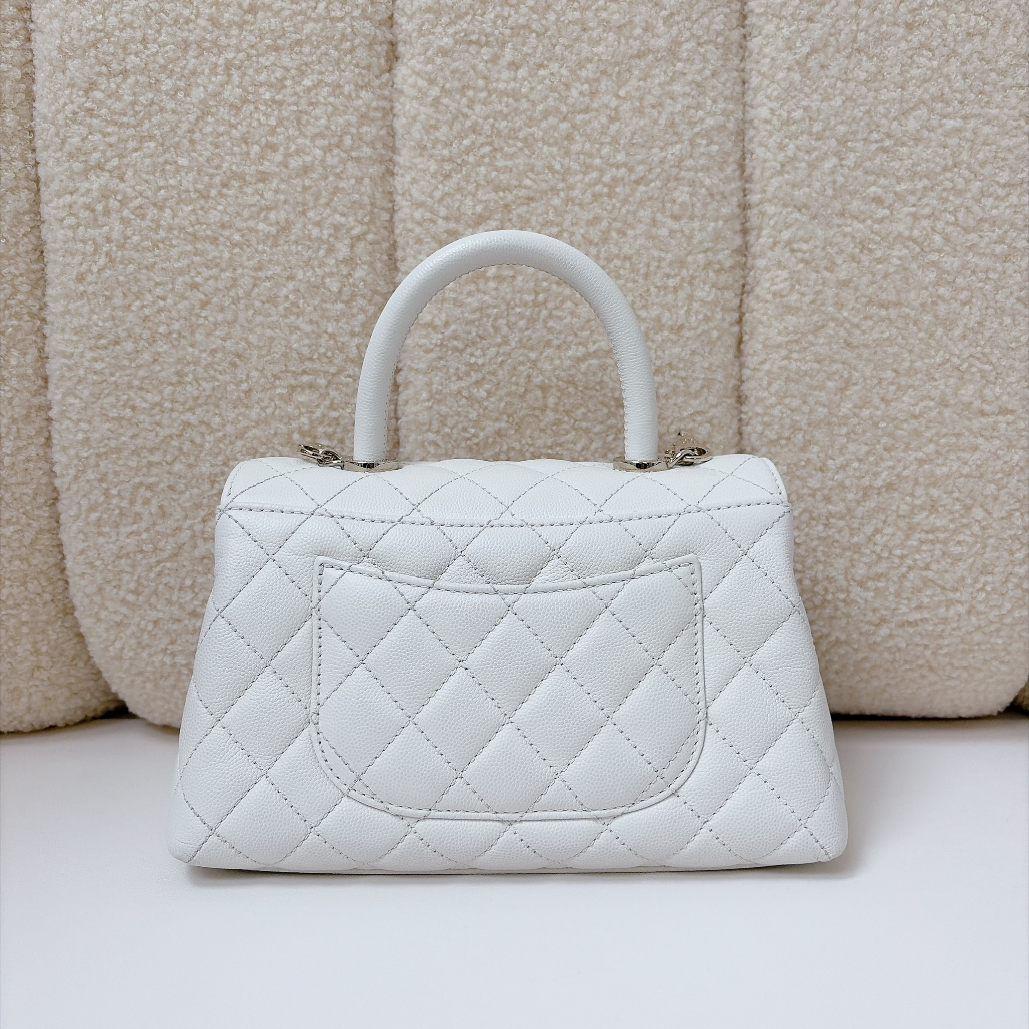Chanel Coco Handle - White / SHW