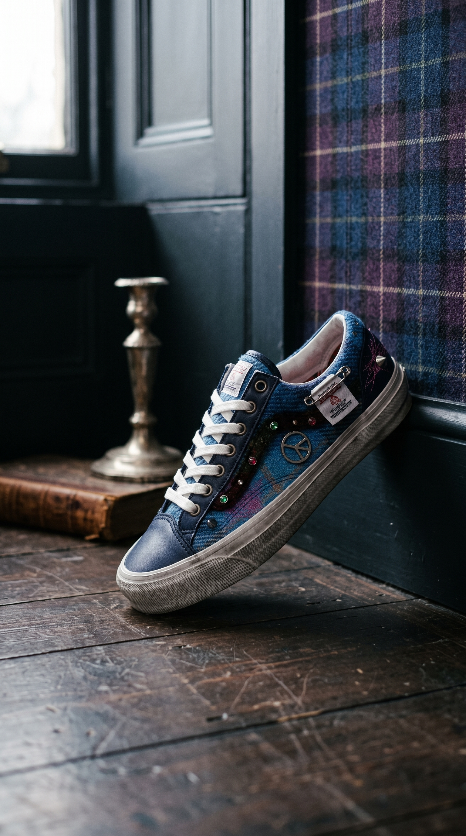 【Focus Store】預購 Harris Tweed x Vans Old Skool "Blue Multi" 反戰 藍紫色 聯名款 VN000E8VBIP