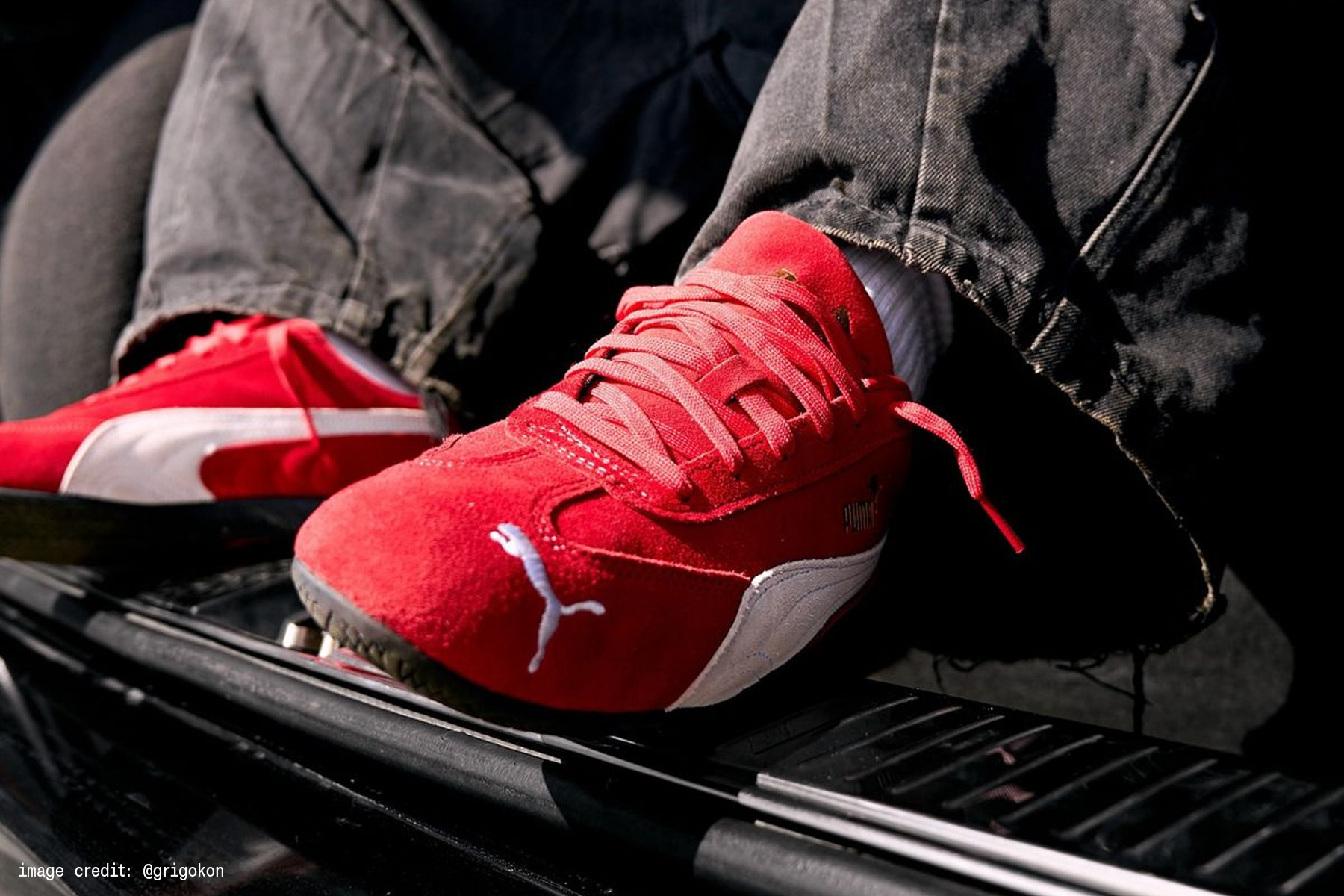 Puma Speedcat 賽車鞋紅色款實穿照