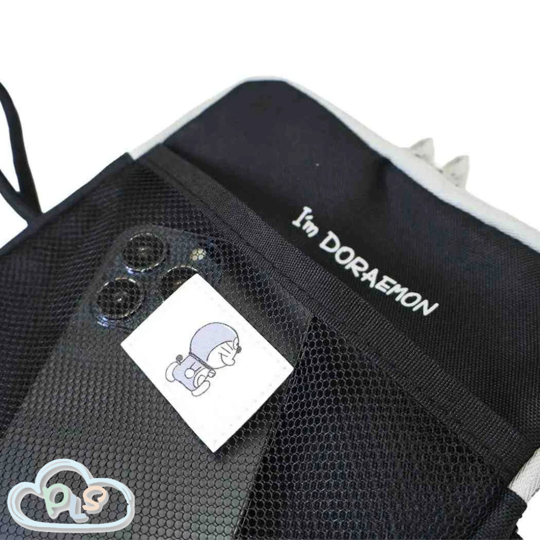 Mesh Pocket Crossbody Bag/Side Bag Doraemon #23135-1