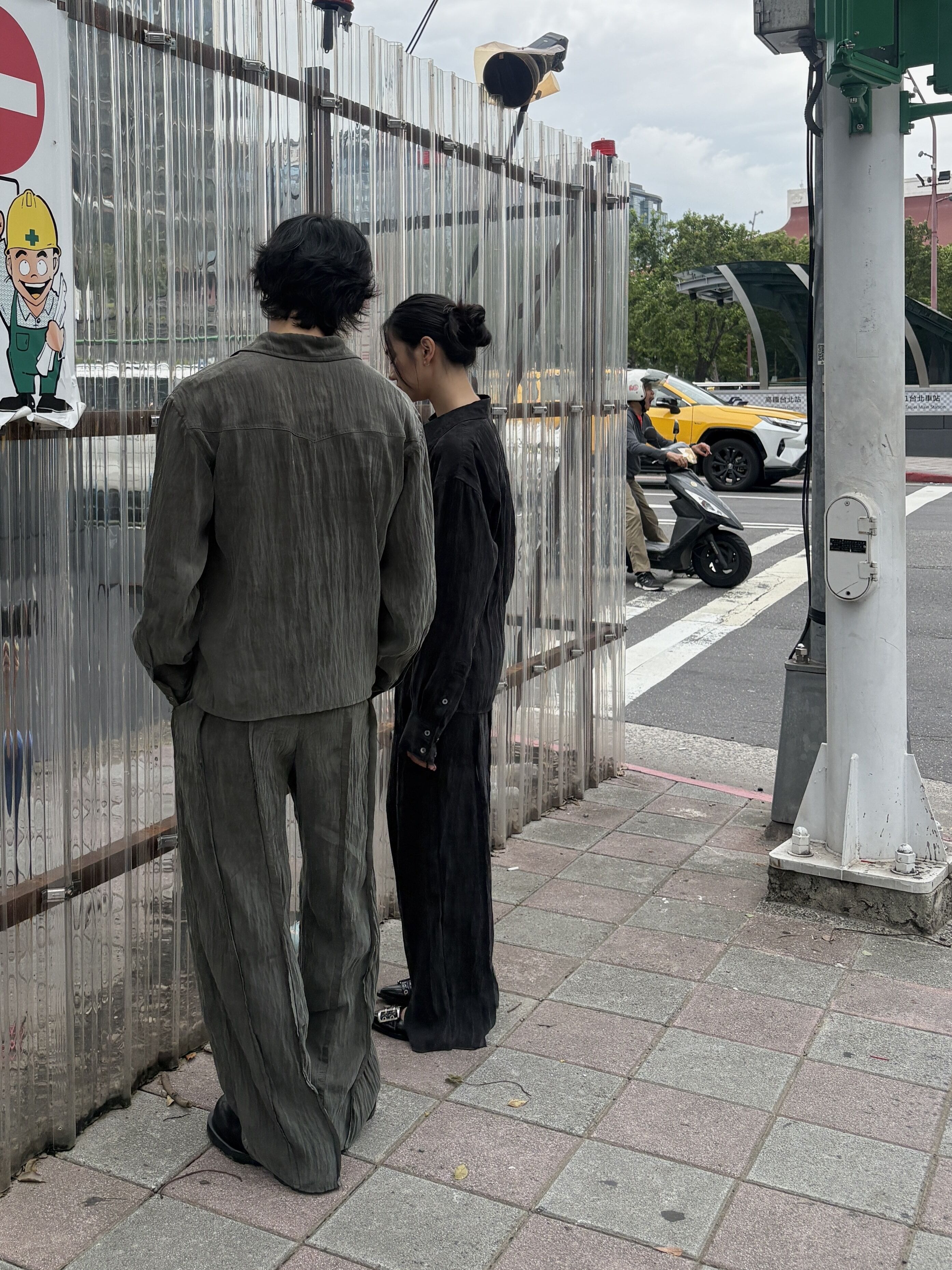 【車庫服飾】SILVER NINE Frayed Drawstring Wide-Leg Trousers (UNISEX)