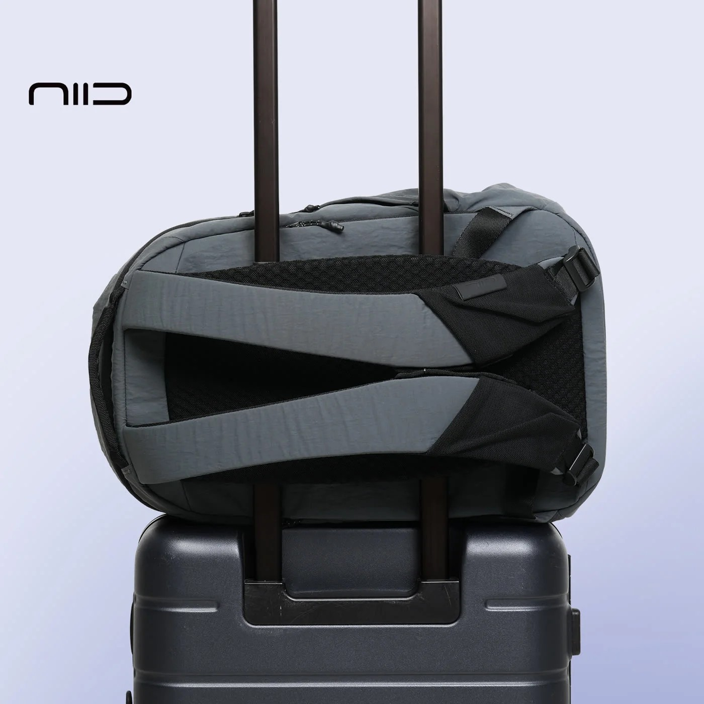 Wide Luggage Passthrough & Ergonomic Carry