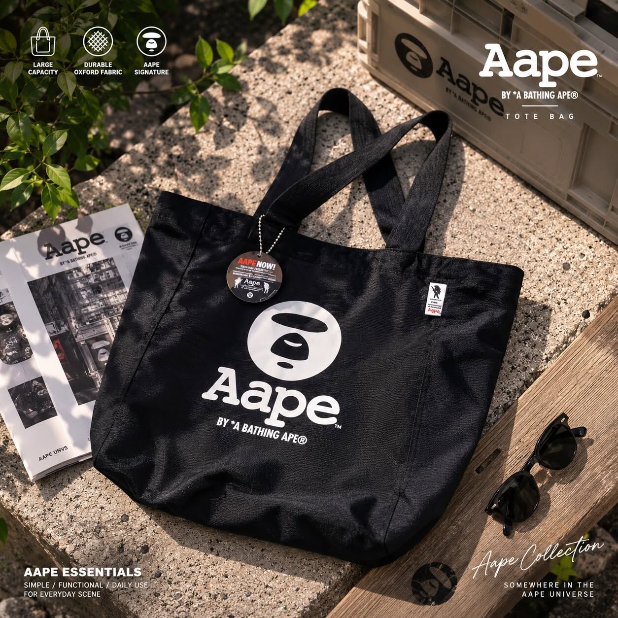 AAPE BY A BATHING APE 週年限定 托特包