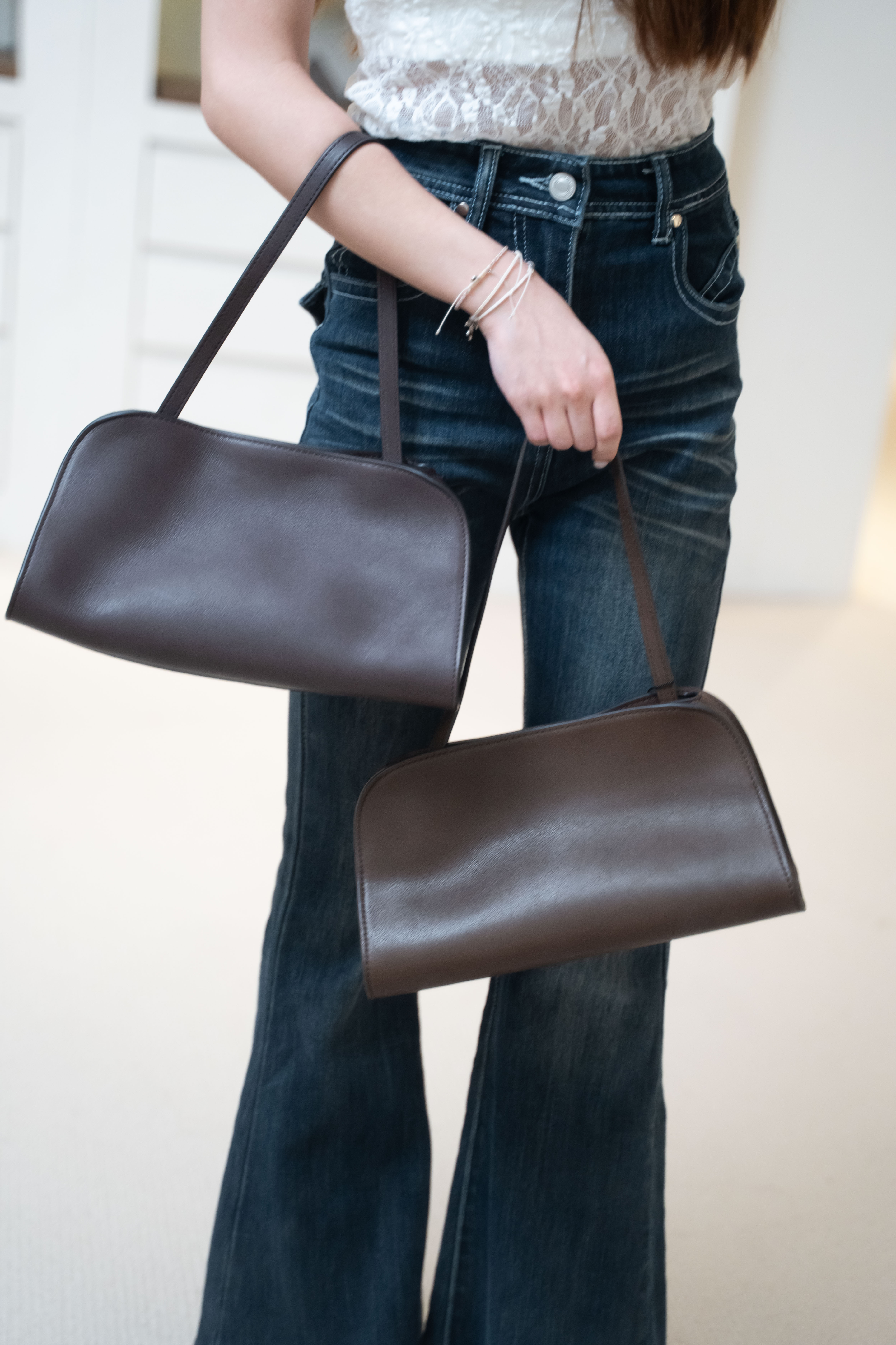 The Row Peggy Clutch saddle leather Tawny Brown 馬鞍皮 手拿袋 單肩袋