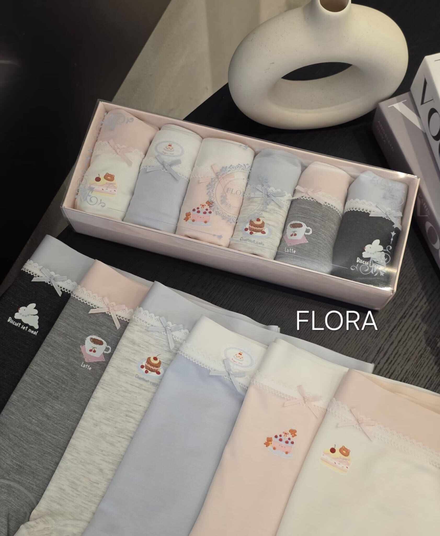 FL7112 可愛動物蛋糕四角內褲 (6條1套)
