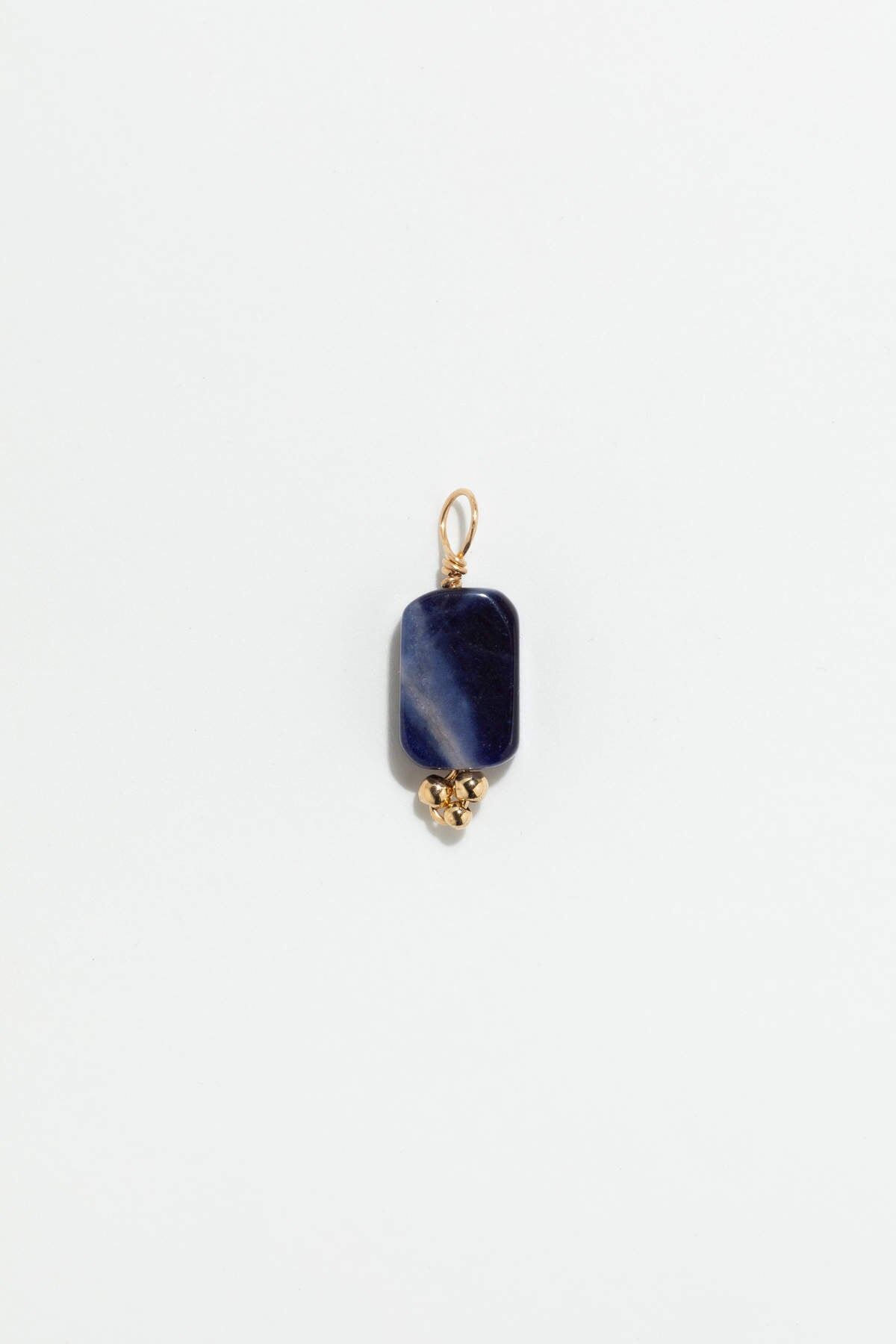 1YA0915-412 [YAY PARIS] Large Bell 吊墜 - 方鈉石  #901ppgrgd134 (EU)