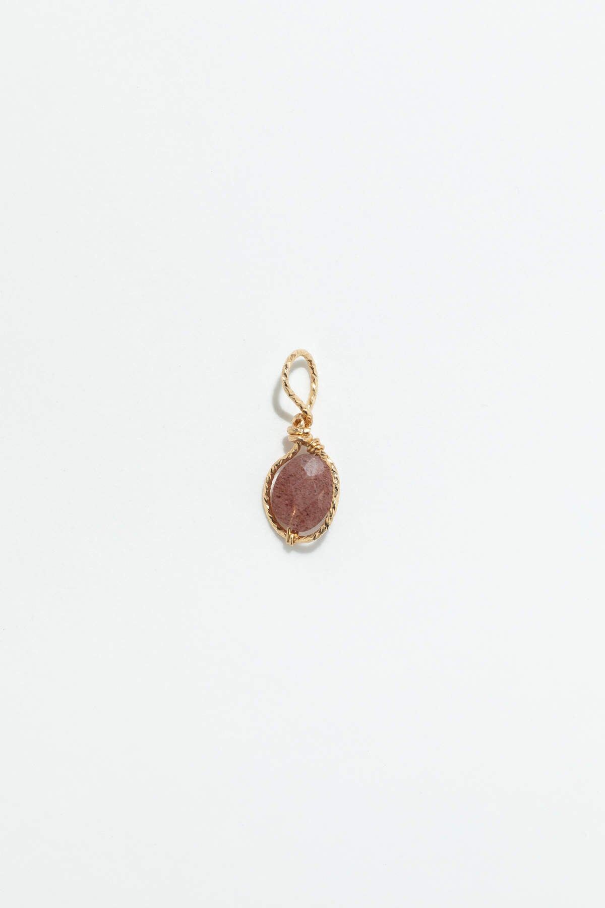 1YA0915-420 [YAY PARIS] Victoire 吊墜 - 粉紅草莓晶  #901ovvic1137 (EU)