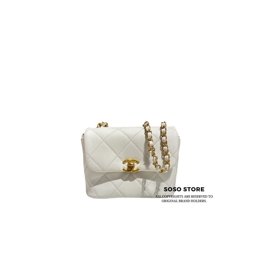 Chanel Sweet Flap - White / GHW
