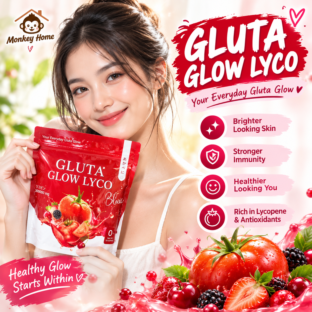 Gluta Glow Lyco 300g