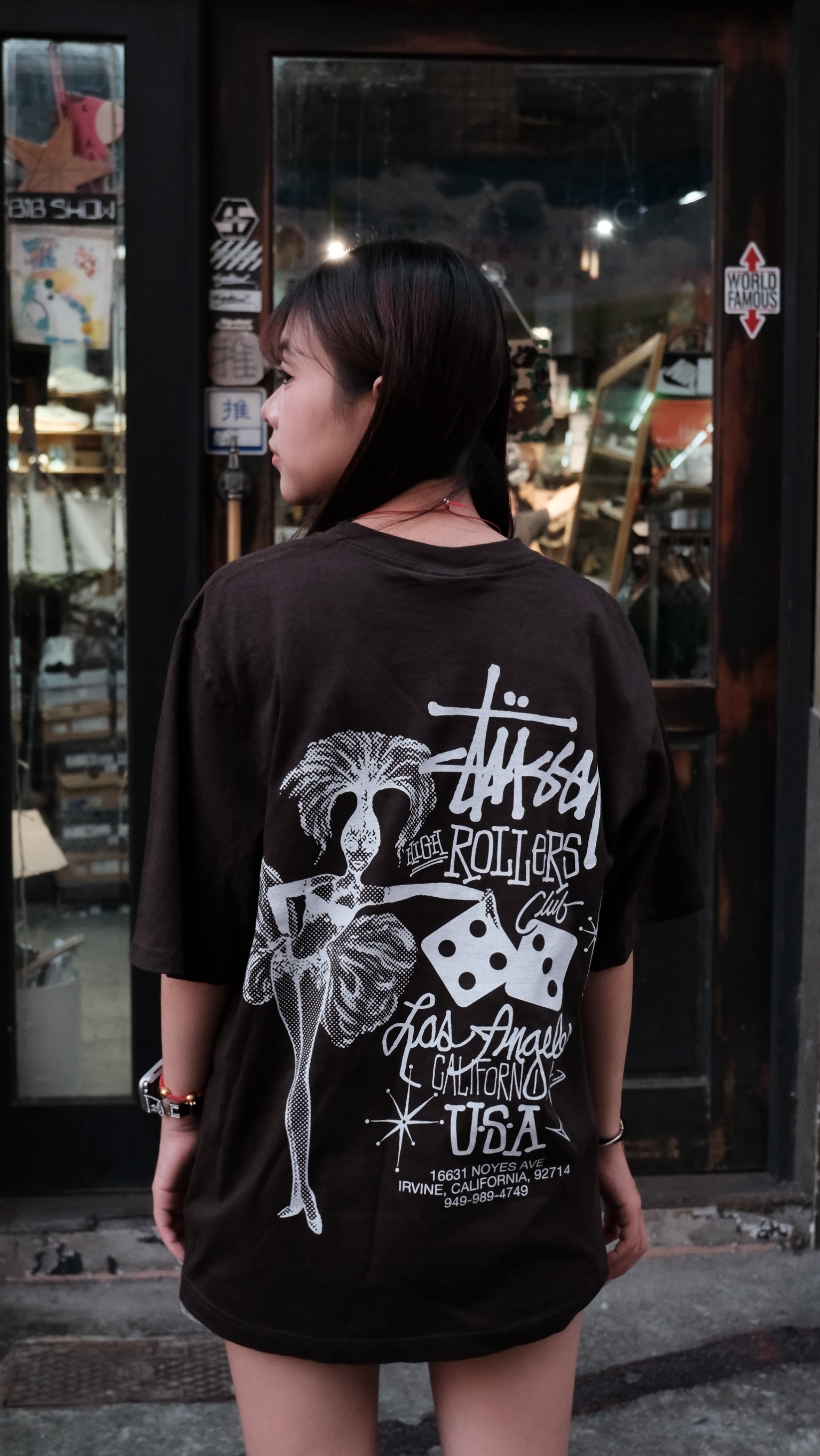 Stussy HIGH ROLLERS PIGMENT DYED TEE 跳舞短Tee 1905200
