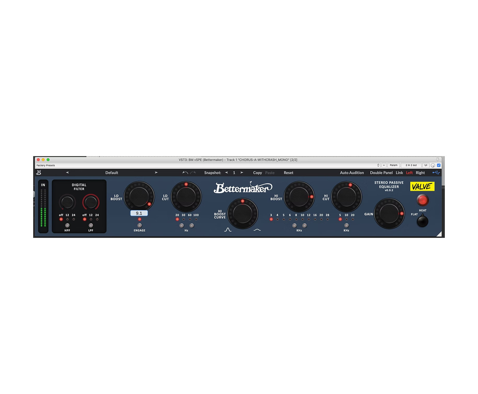 Bettermaker Valve Stereo Passive Equalizer