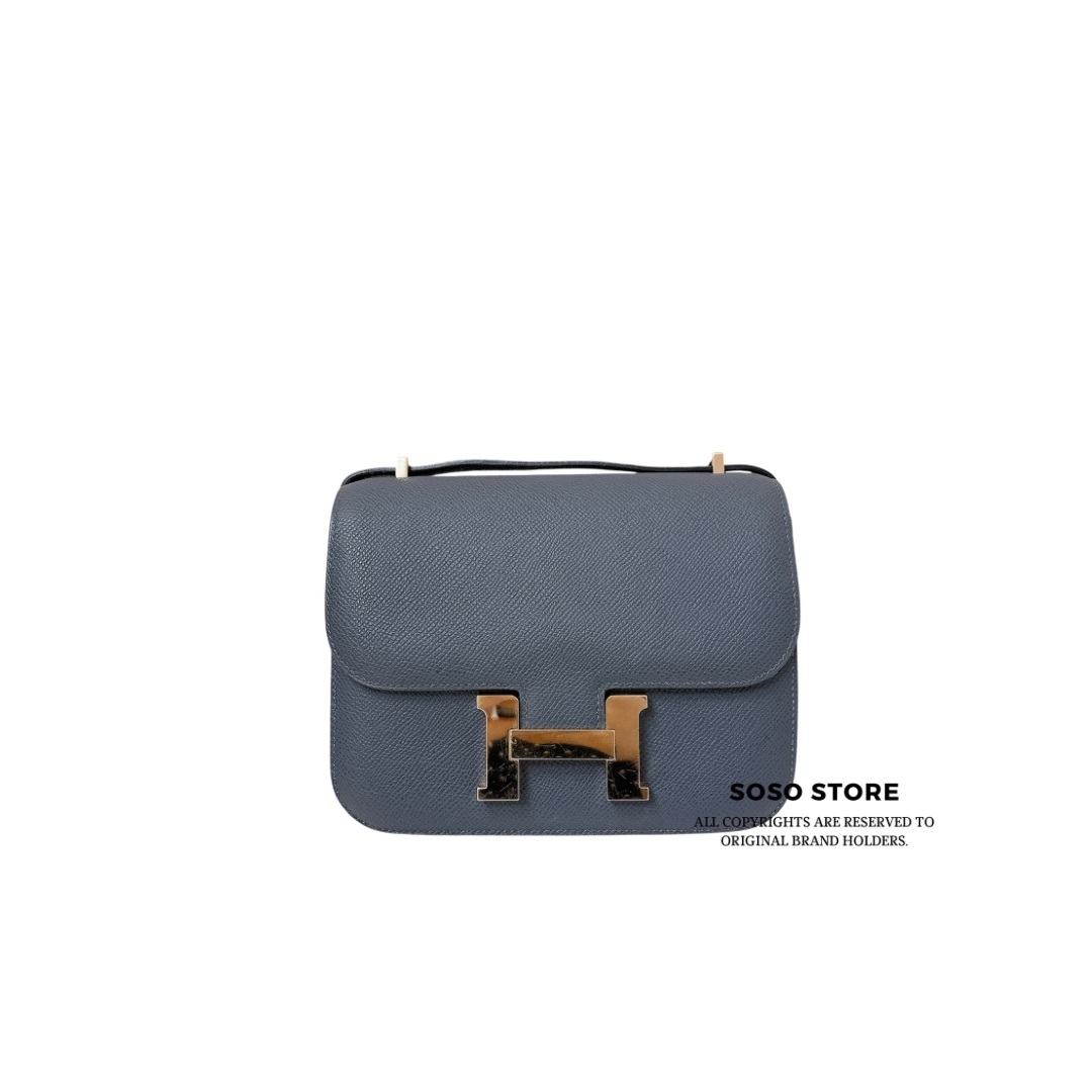 Hermès Constance 18 - Ardoise / GHW
