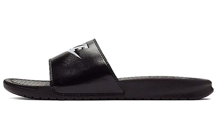 【代購】Nike Victori One Leather Patchwork Slide Slippers Unisex Black White 343880-015