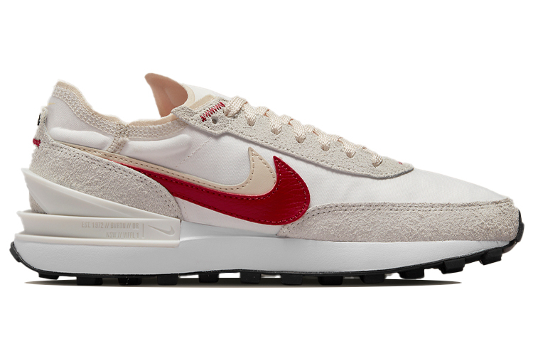 【代購】Nike Waffle One Se Sail Pearl White Black Gym Red Women's DX4309-100