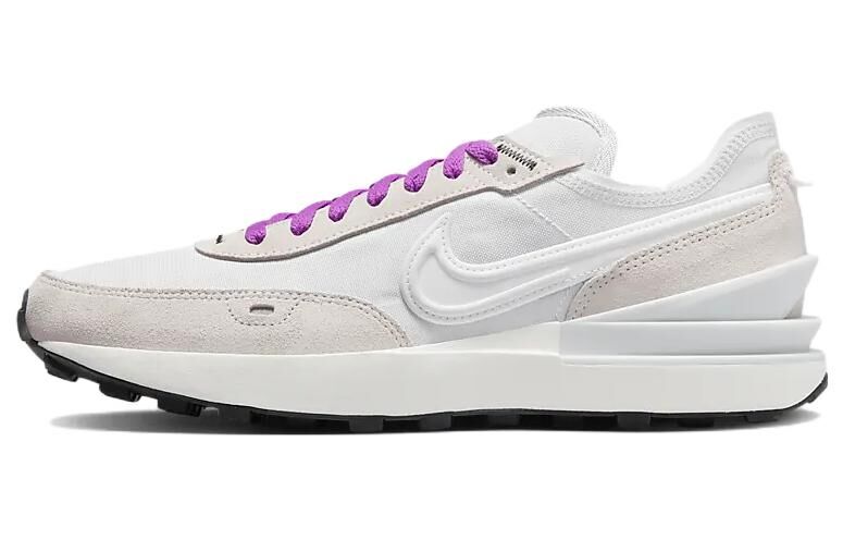 【代購】Nike Waffle One SE Abrasion Resistant Breathable Low top Casual Shoes Men's White Purple DV0810-002