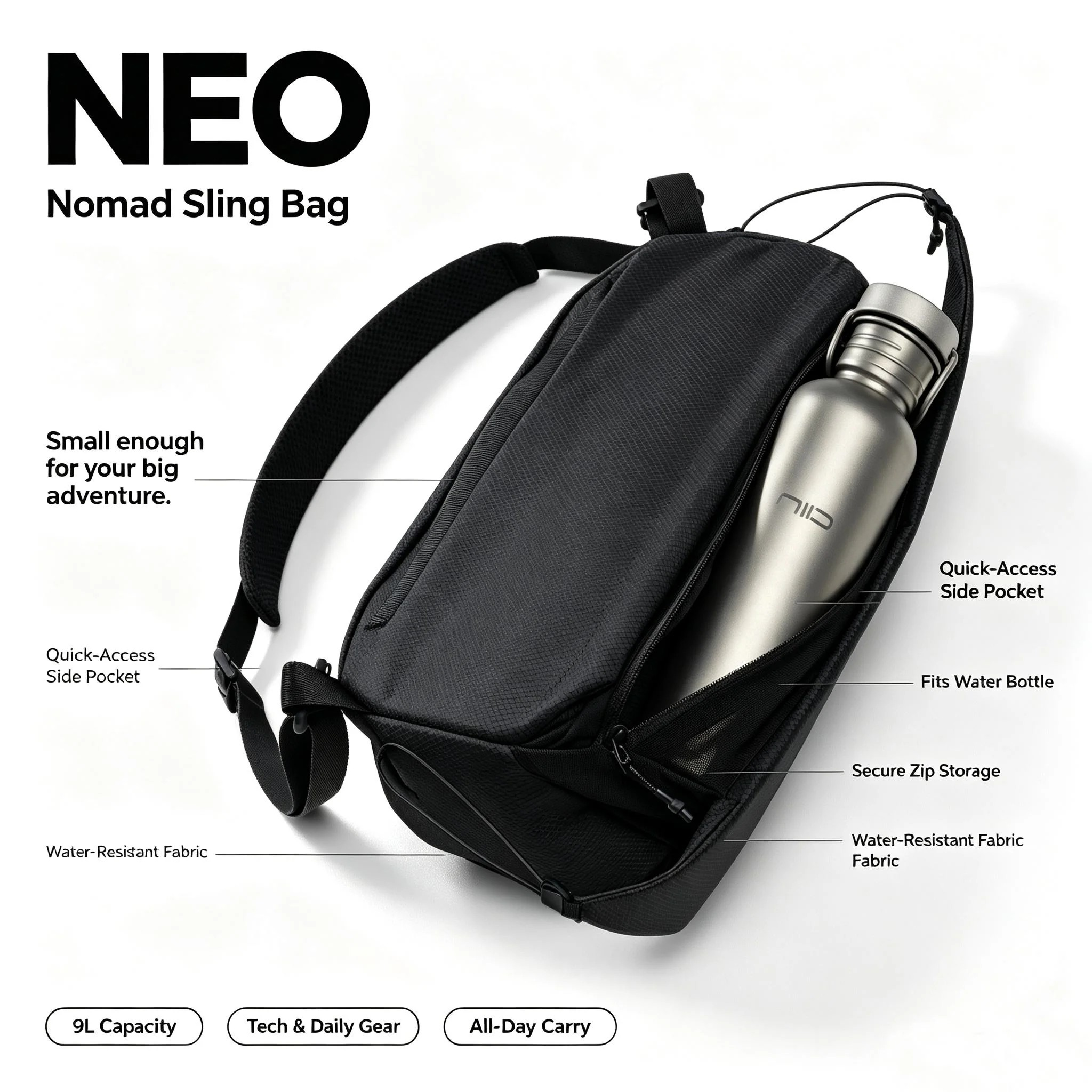 NIID NEO Nomad N2 (Max) 10L Sling | buyfriendly