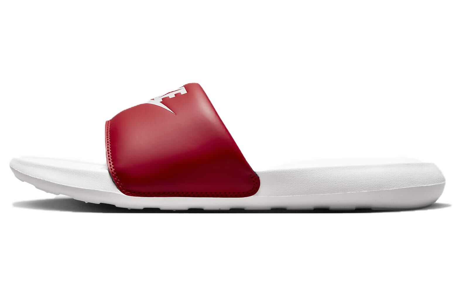 【代購】Nike Victori One Abrasion Resistant Slip Resistant Slip Resistant Slide Slippers Men's White Red CN9675-601