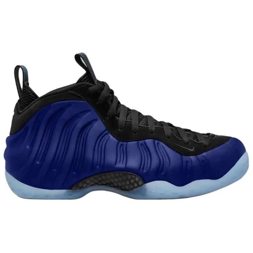 【代購】Nike Foamposite One Slip Resistant Abrasion Resistant Mid top Basketball Shoes Unisex Blue Black HJ5195-400