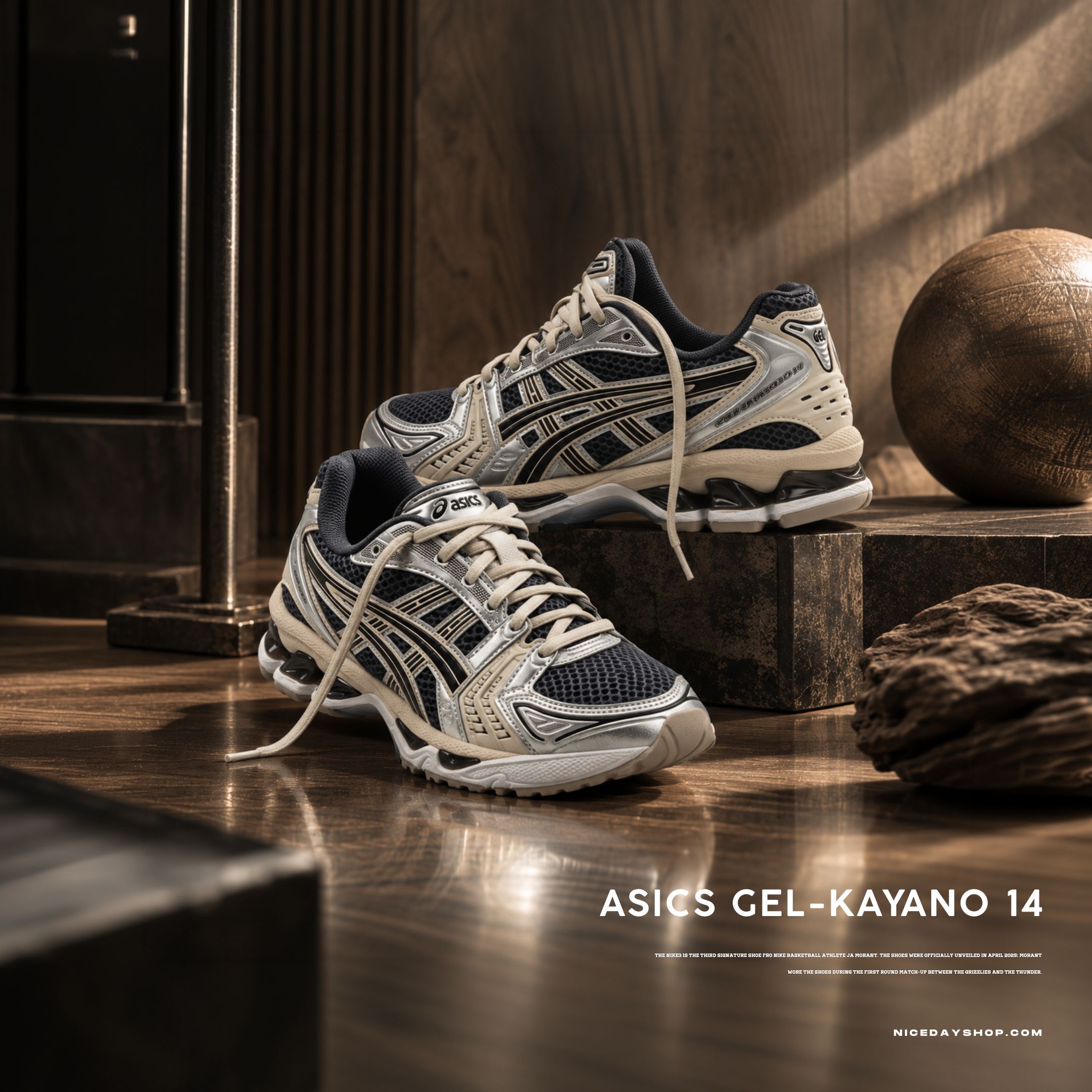 NICEDAY 代購 Asics GEL-KAYANO 14 米黑 黑 米色 米白 奶油 復古 科技 未來 機能 慢跑 1203A537-026