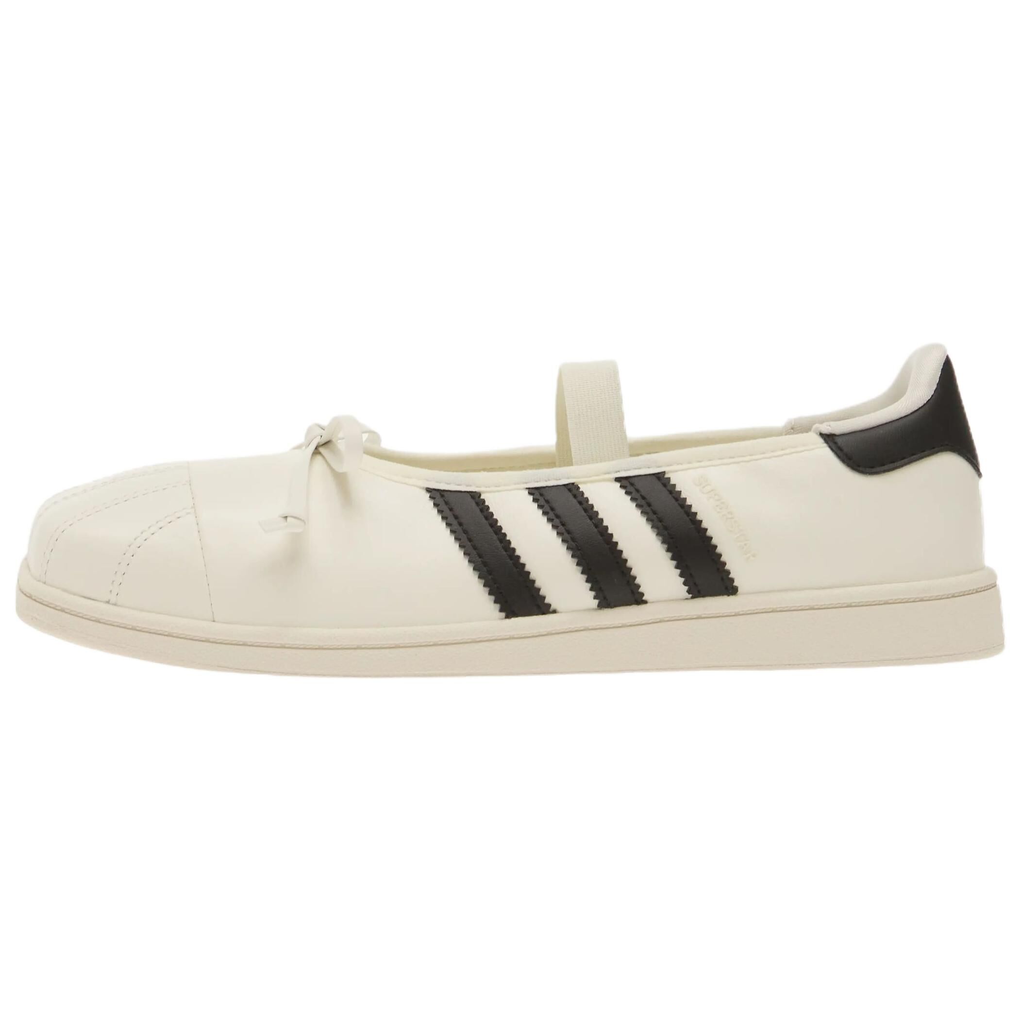 【代購】Jennie X Adidas Originals SUPERSTAR Mary Jane Shoes Women's Low Top Ecru/Core Black/Core White LB3786