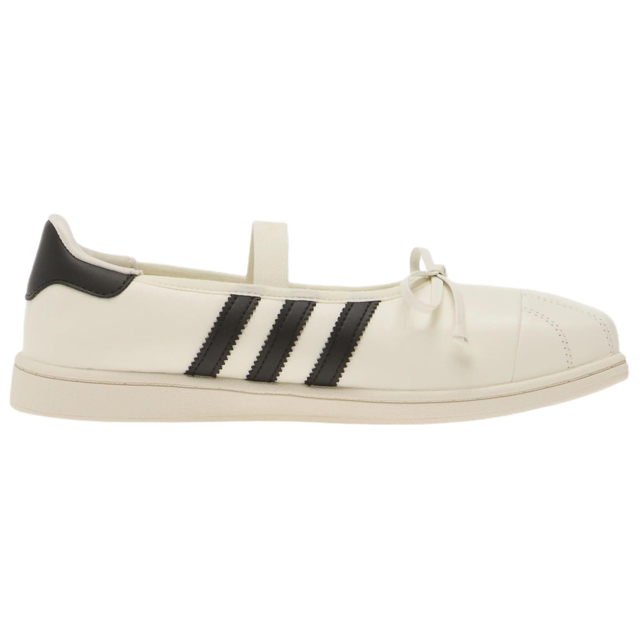 【代購】Jennie X Adidas Originals SUPERSTAR Mary Jane Shoes Women's Low Top Ecru/Core Black/Core White LB3786