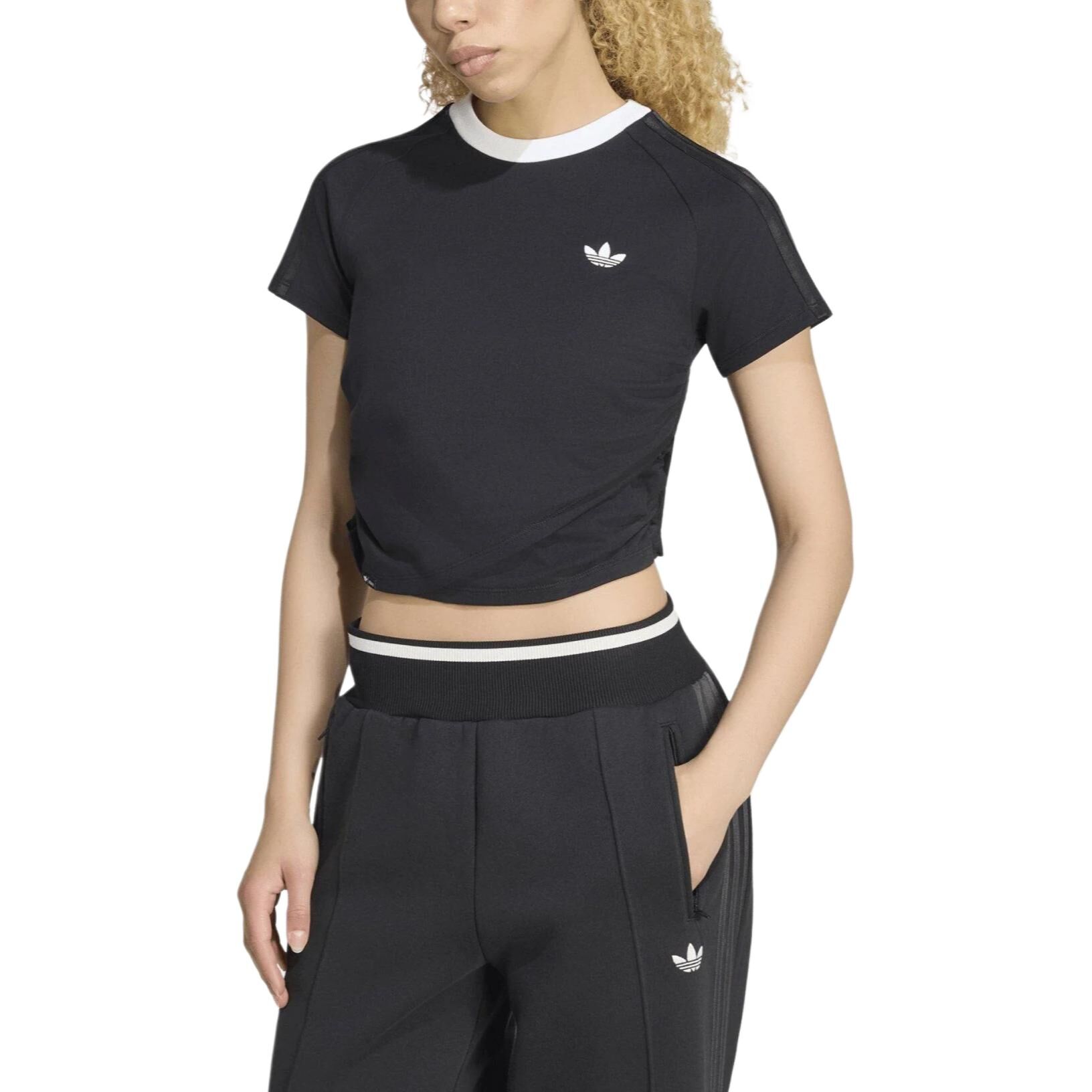 【代購】Adidas Originals X Jennie T Shirts Unisex Black Crew Neck LD8928